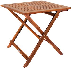 Mesa plegable de madera para balcón